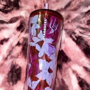 Starbucks Pink Flower Tumbler